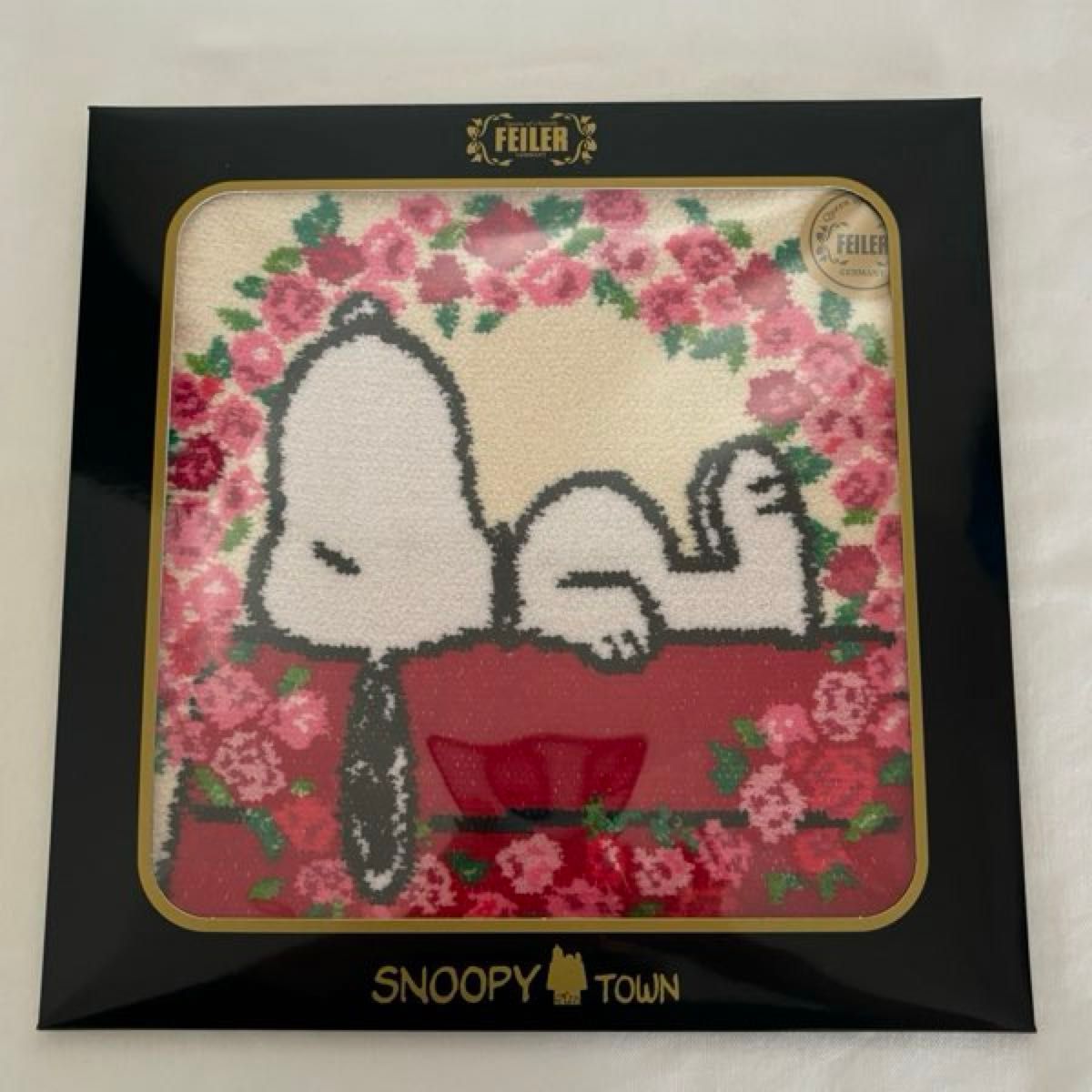 FEILER×SNOOPY コラボタオルハンカチ ドイツ製 シェニール織