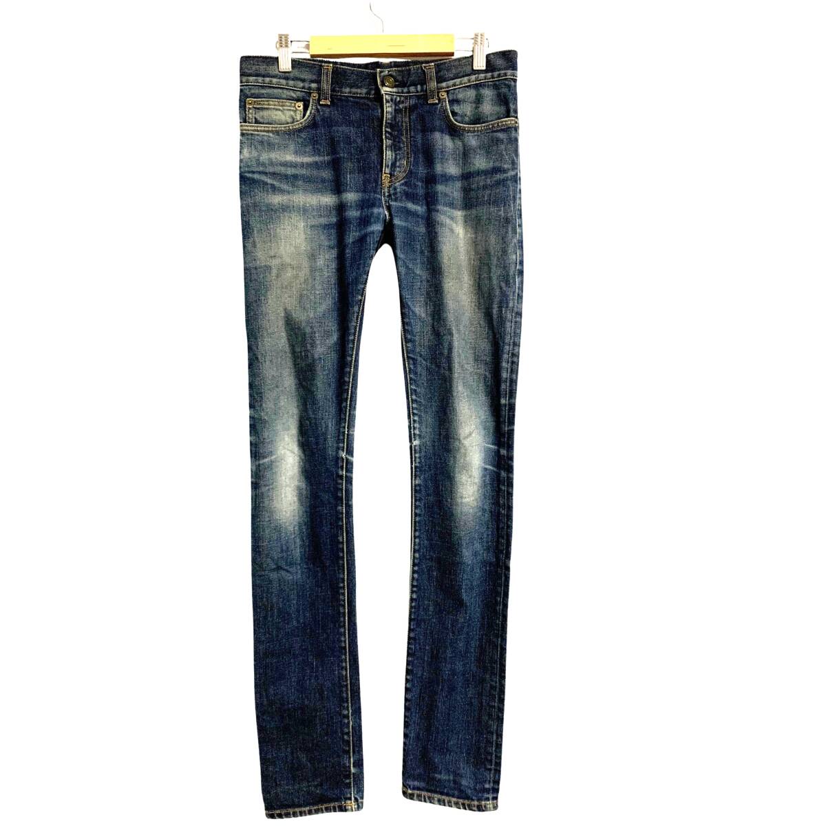 1円スタート■ SAINT LAURENT PARIS サンローランパリ LOW WEST SKINNY JEANS ローウェスト スキニージーンズ D02 M/SK-LW / W29 / 2013年_画像1