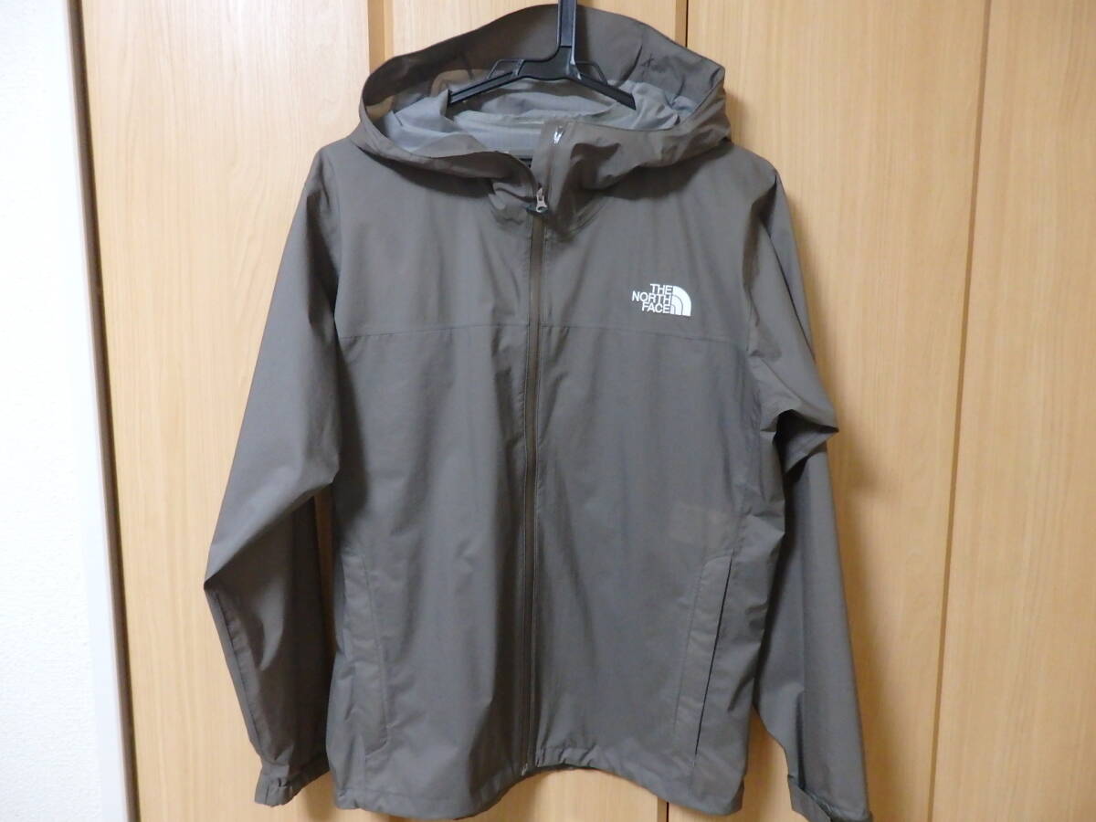 【美品】 THE NORTH FACE ザ ノースフェイス Venture Jacket ベンチャー ジャケット ナイロン パーカー カーキ NP11536 S 収納袋 送料無料の画像1