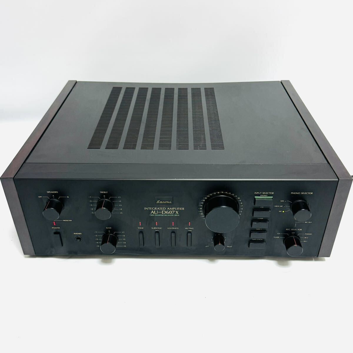 SANSUI サンスイ AU-D607X プリメインアンプ 山水 音響機器 TWIN DIAMOND BALANCED DRIVE ブラック オーディオ