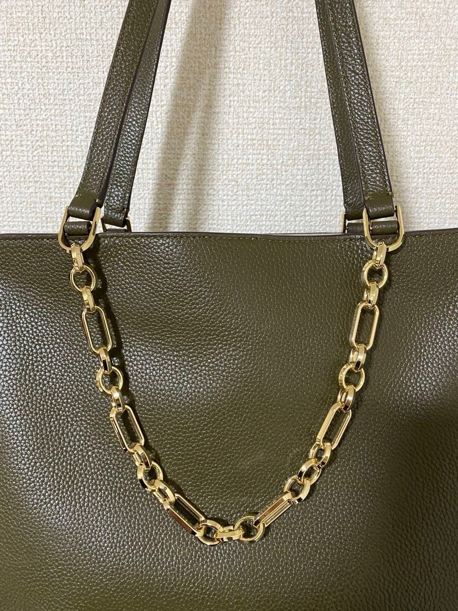 新品☆kate spade 定価6万↑ケイトスペード カバー付き バッグケイトスペード  トートバッグ レザー