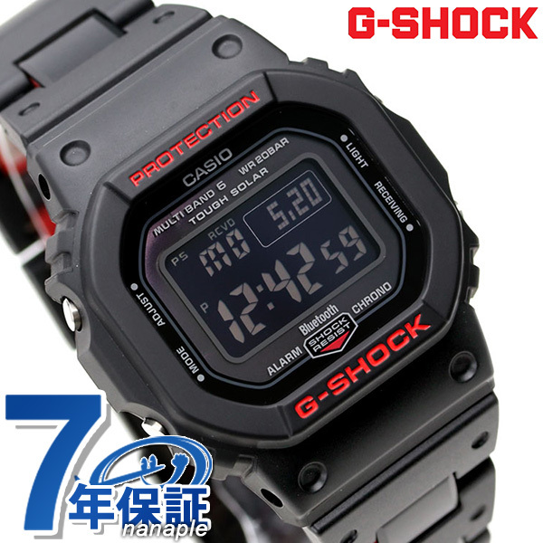 G-SHOCK Gショック 電波 ソーラー Bluetooth モバイルリンク GW-B5600 メンズ 腕時計 GW-B5600HR-1DR CASIO オールブラック_画像1