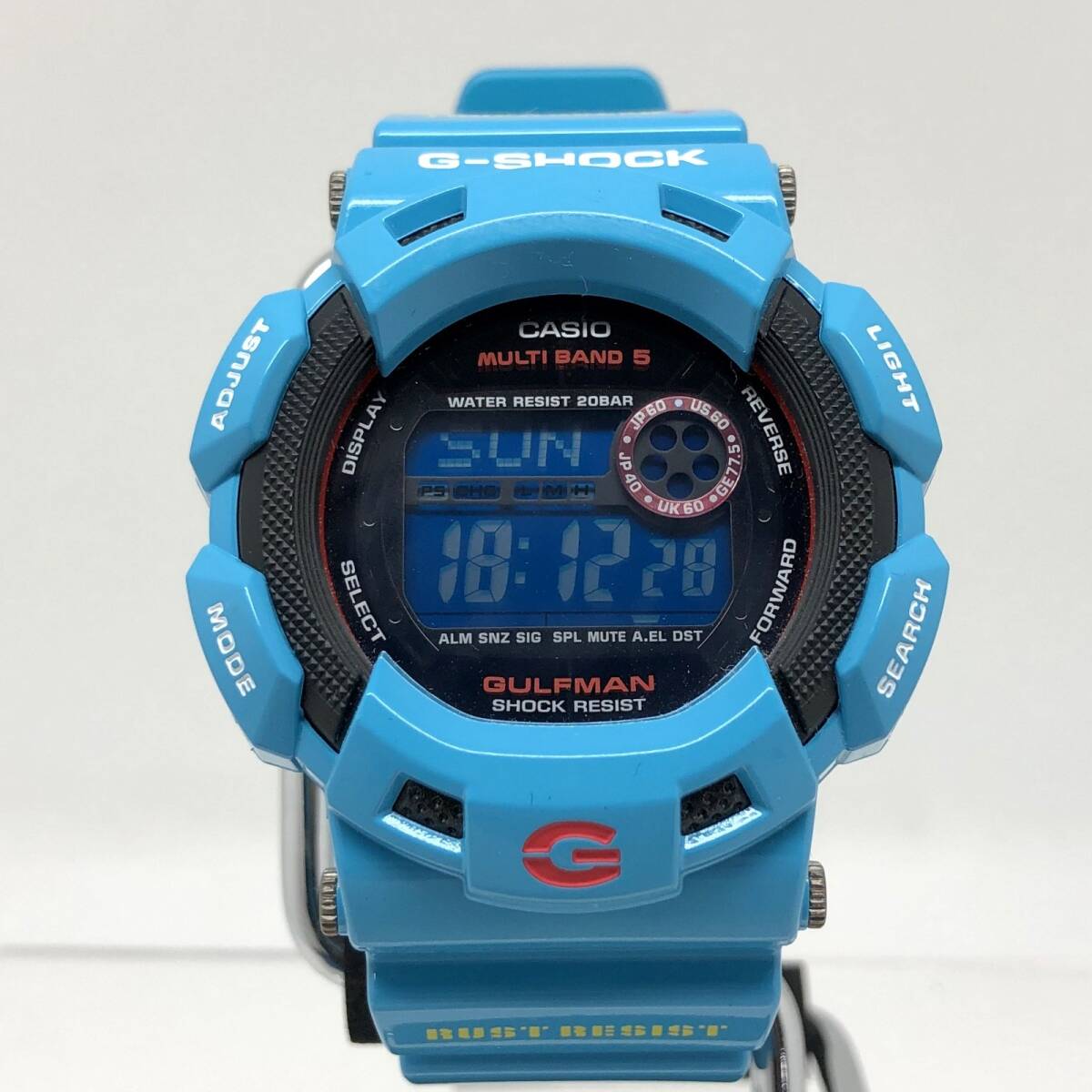 G-SHOCKji- shock CASIO Casio wristwatch GW-9100BL-2 GULFMAN Gulf man Men in Earth Blue blue radio wave solar [ITCOL5UZ94RY]