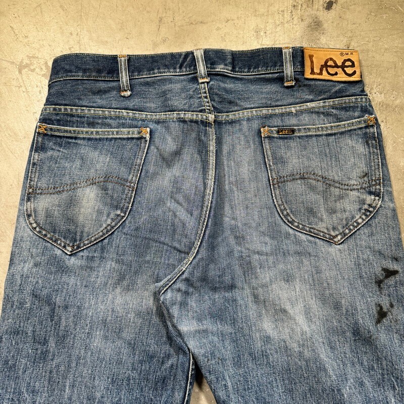 Lee RIDERS リーライダース 【men2922H】 70's Lee 200Z デニムパンツ 最終サイド黒タグ 右綾 色落ち良好 片耳 TALON 実寸W35 USA製 AG_画像8