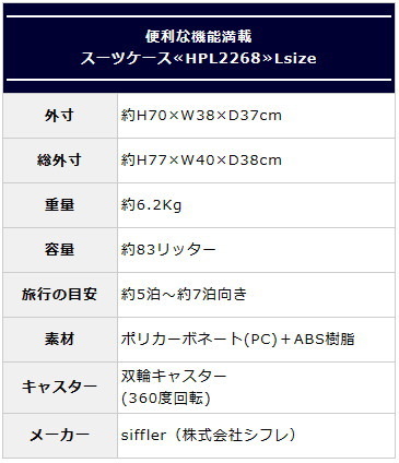 【送料無料】訳あり 未使用 キャリーケース スーツケース 大型 キャンプ アウトドア Lサイズ ハピタス HPL2268 カーキ 50％OFF M683 _画像10