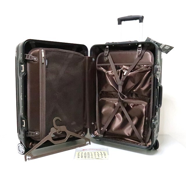 スーツケース アルミフレーム 小型 Sサイズ TSA ダブルキャスター TRI1030-52 ブラック 黒 メンズ ビジネス キャリーケース 3泊4泊5泊 M671の画像5