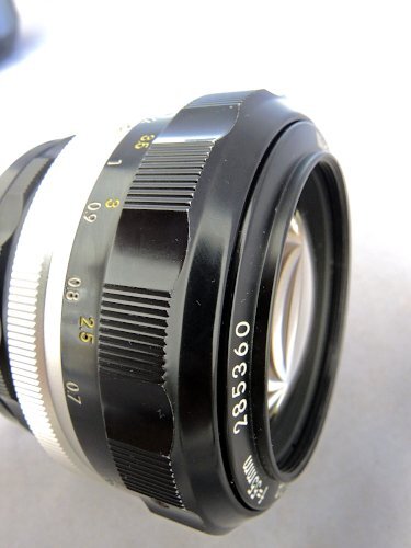 Nikon Auto 55ｍｍ f1.2 ニコン NIKKOR-S・C フード HS-9　(50mm f1.4用） MFレンズ 大口径 中古品　_画像9