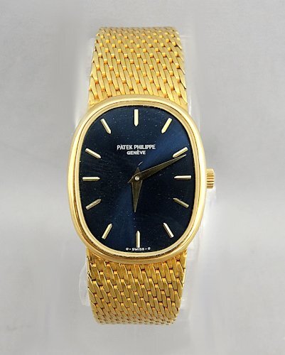 PATEK PHILIPPE GOLDEN ELLIPSE 4226 women manual winding パテック フィリップ 18K 750 ネイビー レディース 昭和レトロ 69g 手巻きの画像1