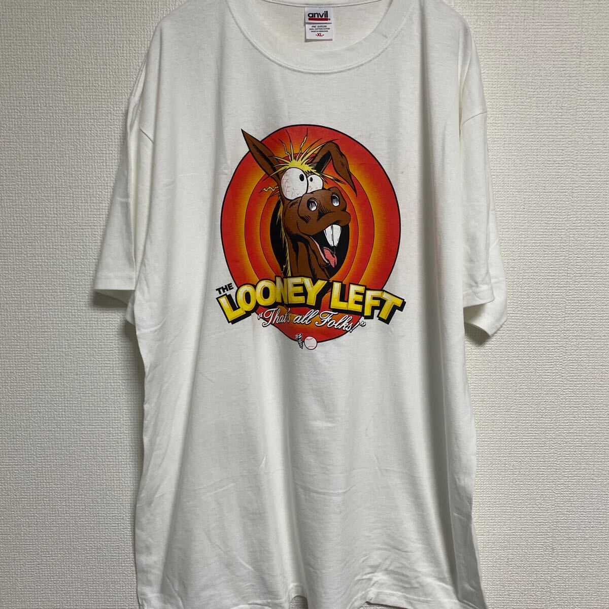 レア スペシャル 90s USA ビンテージ ヴィンテージ Tシャツ tee アメリカ 古着 LOONEY LEFT ルーニーチューンズ アニメ 映画 ムービー 音楽の画像2