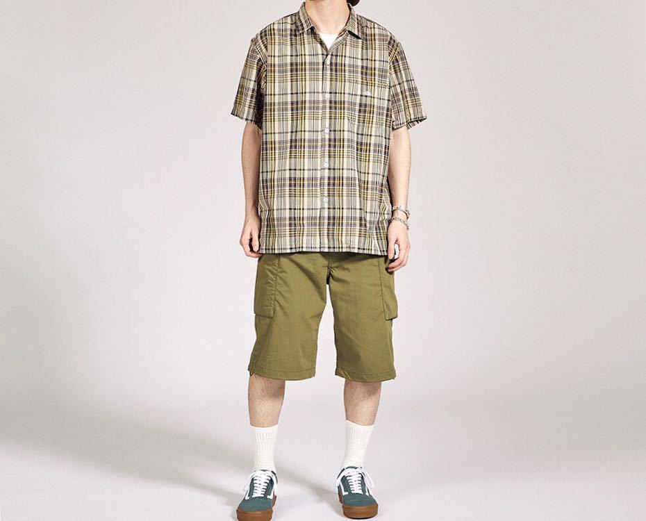 ★美品★THE NORTH FACE PURPLE LABELノースフェイスパープルレーベルMadras H/S ShirtオープンカラーシャツCOOLMAXマドラスチェックS半袖_画像5