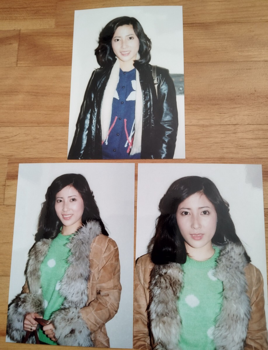 ★岡江久美子さんの生写真３枚セット3！_画像1