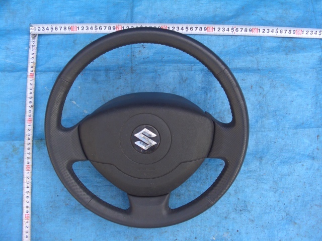  prompt decision MH22S Wagon R stay gray original leather steering wheel diversion also 