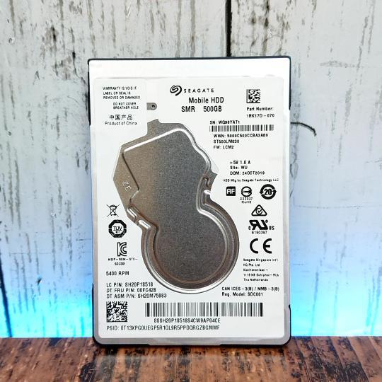 【正常判定】Seagate HDD 2.5インチ 7㎜ 500GB 使用時間 916 時間 ハードディスク パソコン_画像1