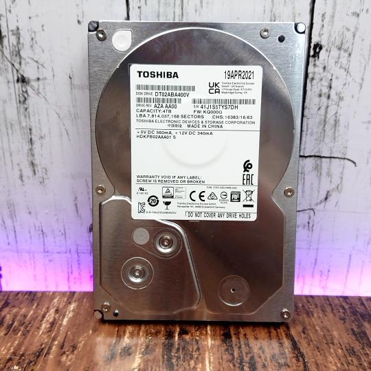 【正常判定】TOSHIBA HDD 3.5インチ 4TB 使用時間 1779時間 ハードディスク パソコンの画像1