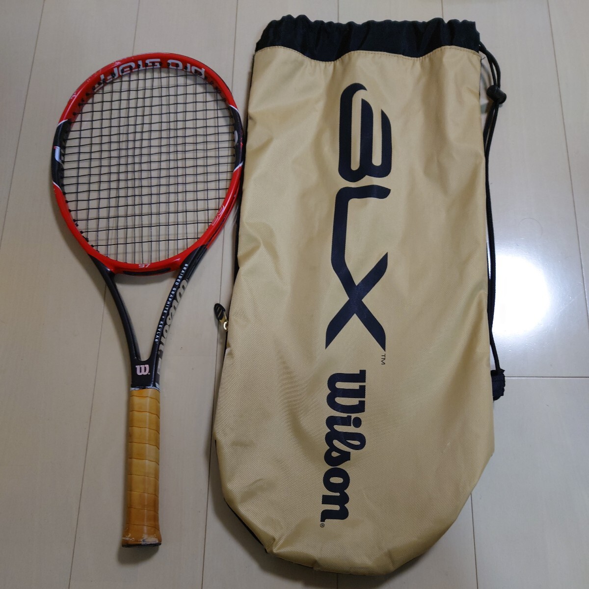 Wilson Pro Staff 97 【中古品】ウィルソン プロスタッフ97 硬式テニスラケット G2 皮グリップ _画像10