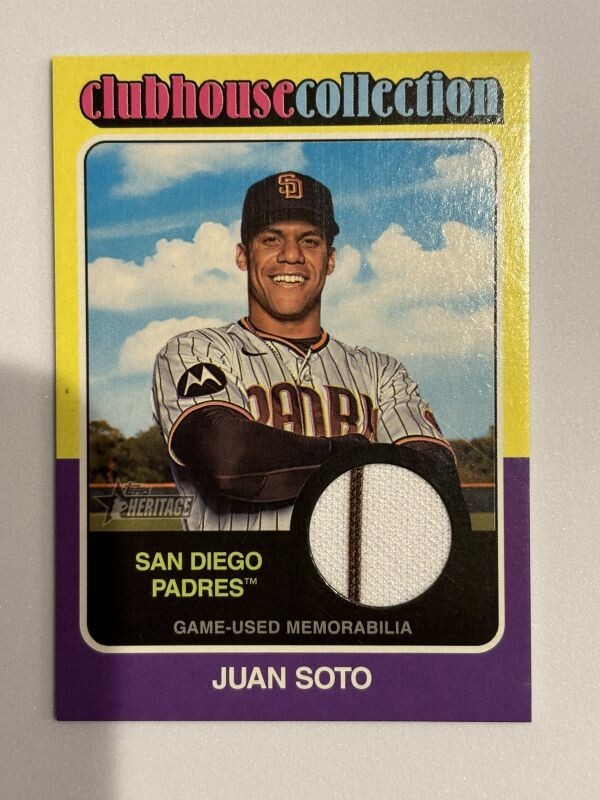 2024 TOPPS HERITAGE BASEBALL Juan Soto Relicの画像1