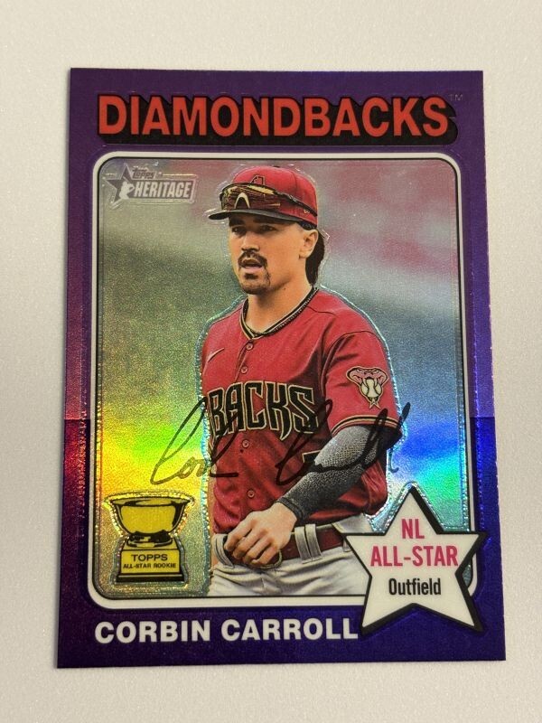 2024 TOPPS HERITAGE BASEBALL Corbin Carroll Purpleの画像1