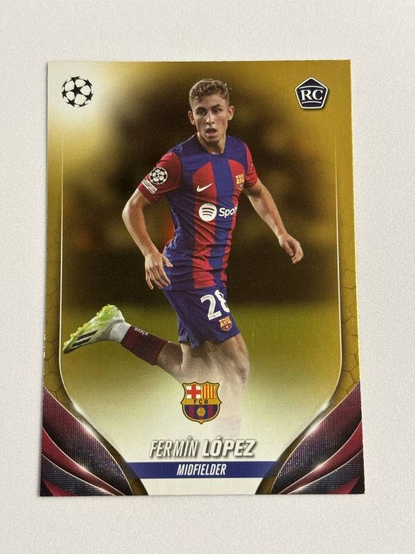 2023-24 TOPPS UEFA COMPETITIONS SOCCER Fermin Lopez Inferno Foilの画像1