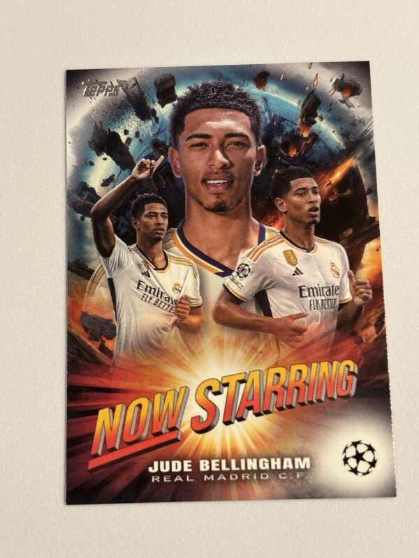 2023-24 TOPPS UEFA COMPETITIONS SOCCER Jude Bellingham NOW STARRINGの画像1