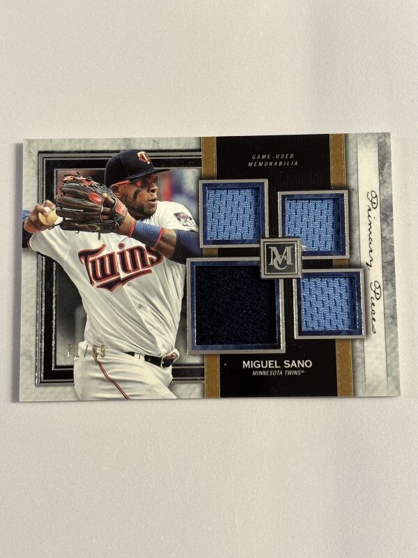 2020 TOPPS MUSEUM CPLLECTION BASEBALL Micuel Sano Relic /99の画像1
