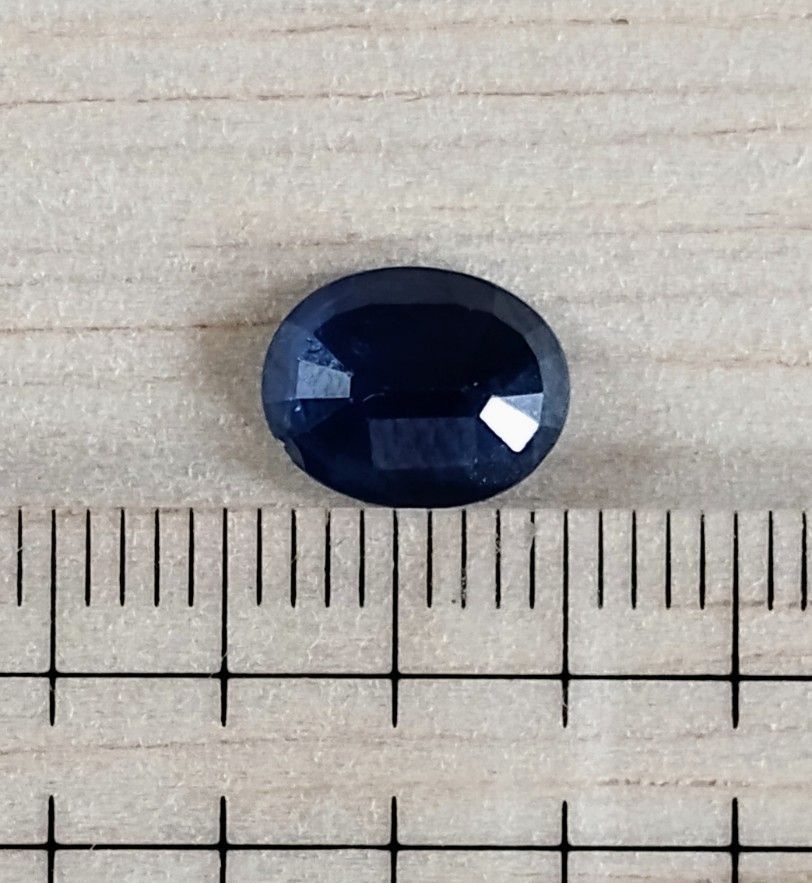 【S48】天然サファイア 約2.00ct 約9.0×7.0×3.1mm ソーティング付 ルース