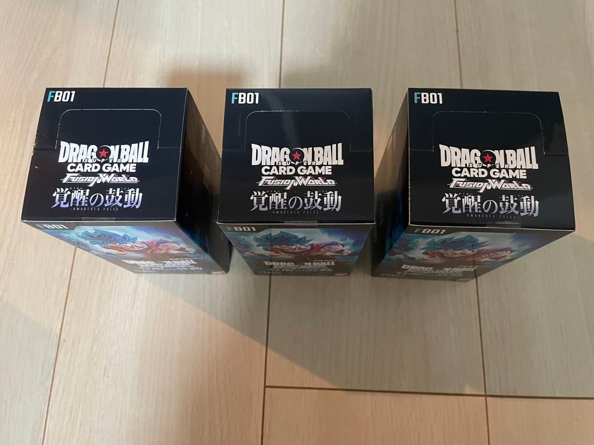 覚醒の鼓動 テープ付き 3box フュージョンワールド ドラゴンボール DRAGONBALL