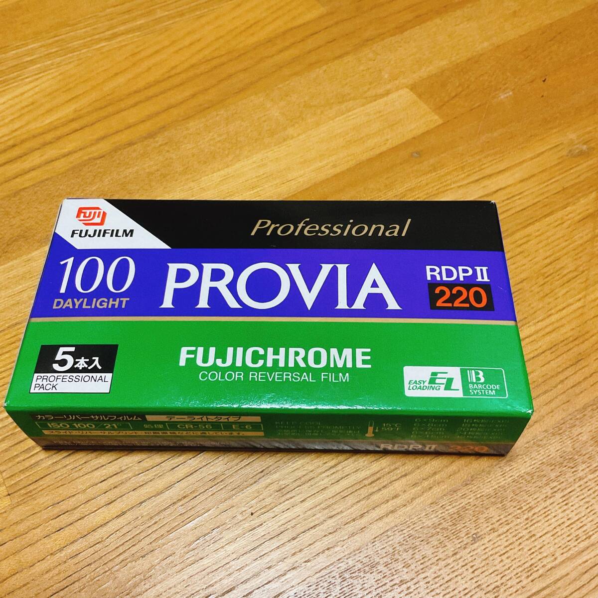 送料無料 FUJICHROME PROVIA 100 220フィルム  5本 #M334の画像1