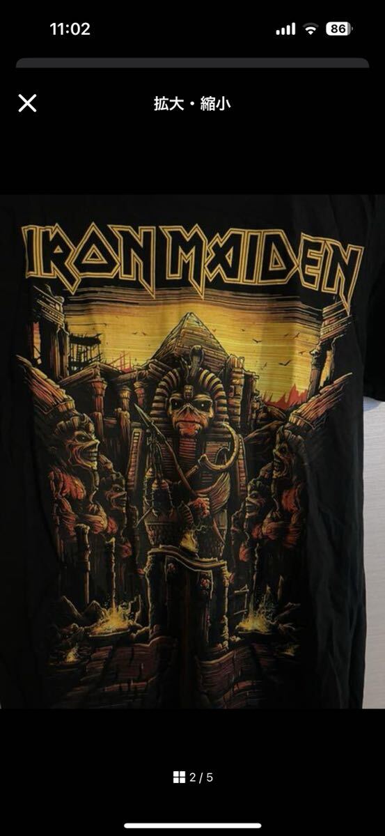 【超激レア南ア購入】IRON MAIDEN BOOK OF SOULS Tシャツ_画像2