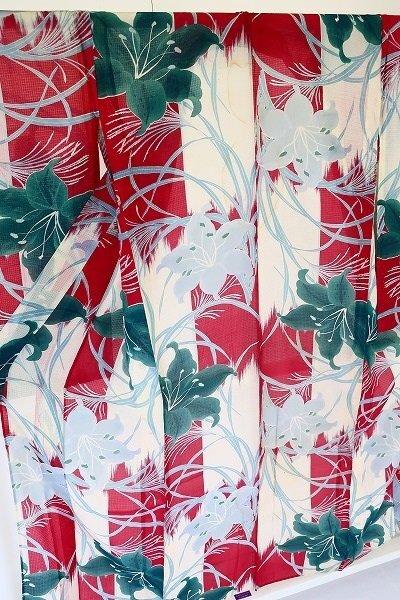 [ кимоно fi] античный . мелкий рисунок длина 155cm лето кимоно bi bit модный Taisho роман retro .. израсходованный kimono 15937