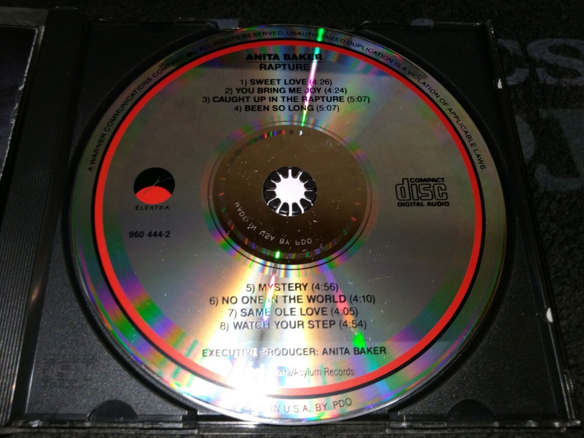 良盤 CD Anita Baker Rapture 大人気盤 Sade Jill Scott Toni Braxton Chante Moore Mary J Blige Monica Brandy Faith Evans Soul R&Bの画像7