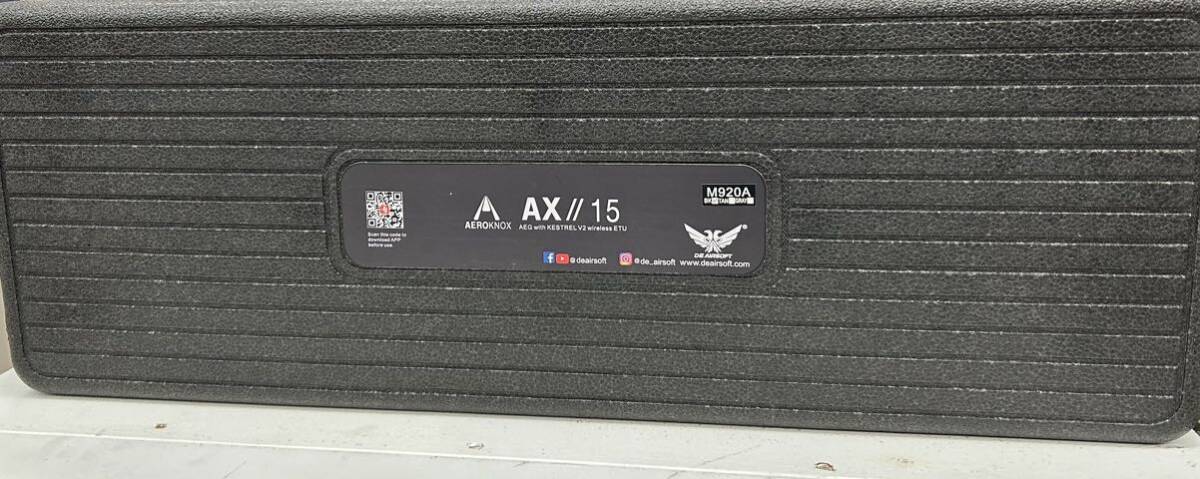 ダブルイーグル Aeroknox AX//15 AR15 電動ガン 電子トリガー M920Aの画像1