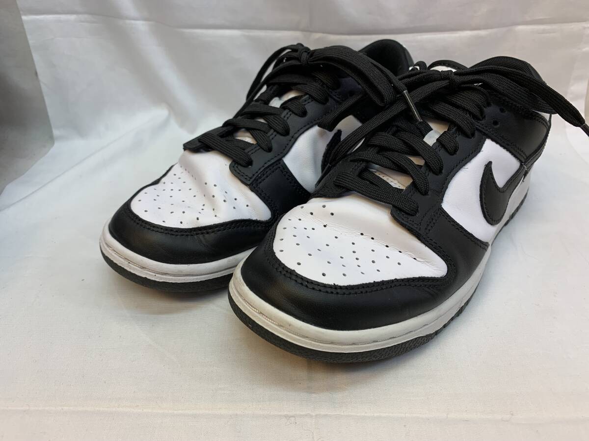 ▼ NIKE ナイキ DUNK LOW RETRO ダンク ロー レトロ DD1391-100 ローカット スニーカー 26cm US8 PANDA パンダ 黒 白 ホワイト ブラックの画像1