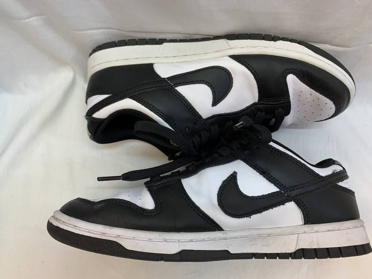 ▼ NIKE ナイキ DUNK LOW RETRO ダンク ロー レトロ DD1391-100 ローカット スニーカー 26cm US8 PANDA パンダ 黒 白 ホワイト ブラックの画像4