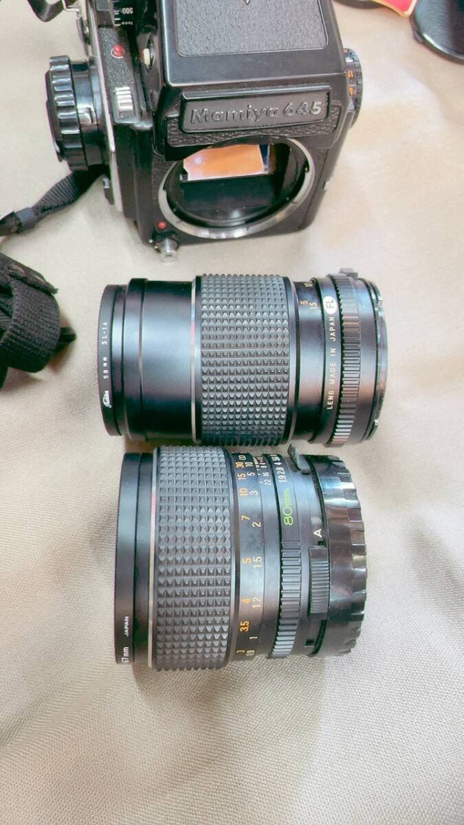 【レンズ2本セット!!】Mamiya マミヤ ◆M645 ◆ MAMIYA-SEKOR C 1:1.9 80mm ◆150mm 1:4◆中判カメラ フィルムカメラ　_画像5