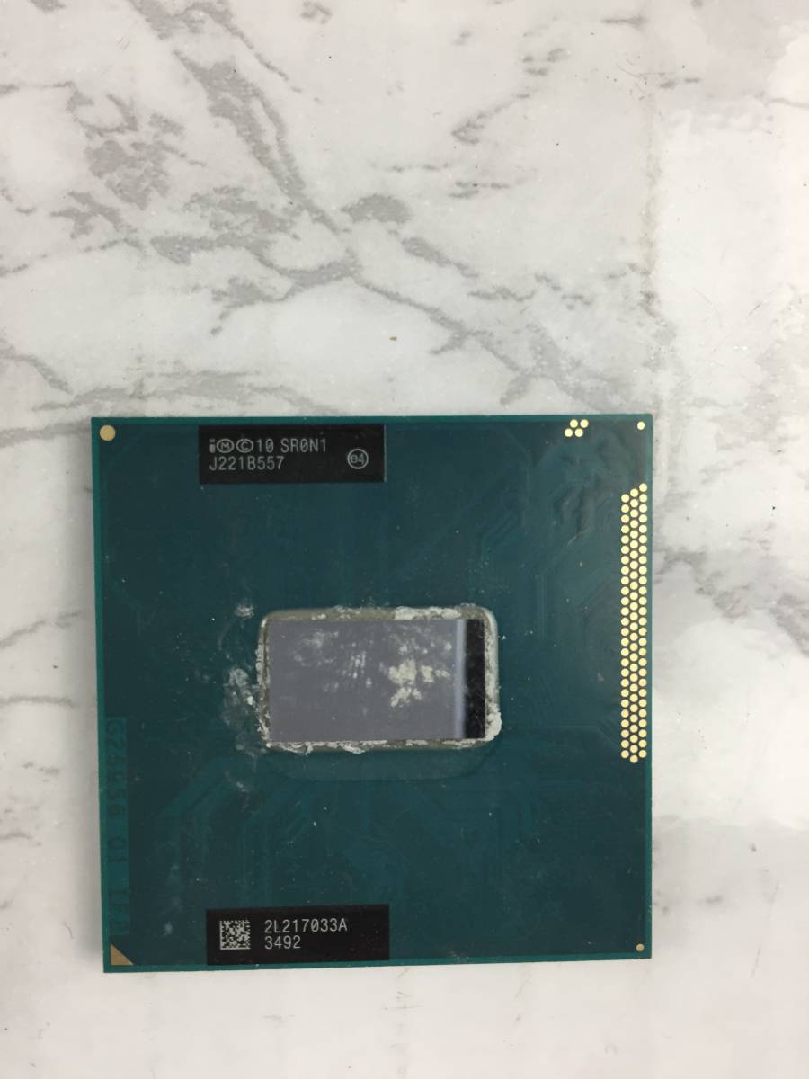 【中古パーツ】複数購入可CPU Intel Core i3 3110M 2.4GHz SR0N1 Socket G2(Socket rPGA988B) 2コア4スレッド 動作品 ノートパソコン用の画像2