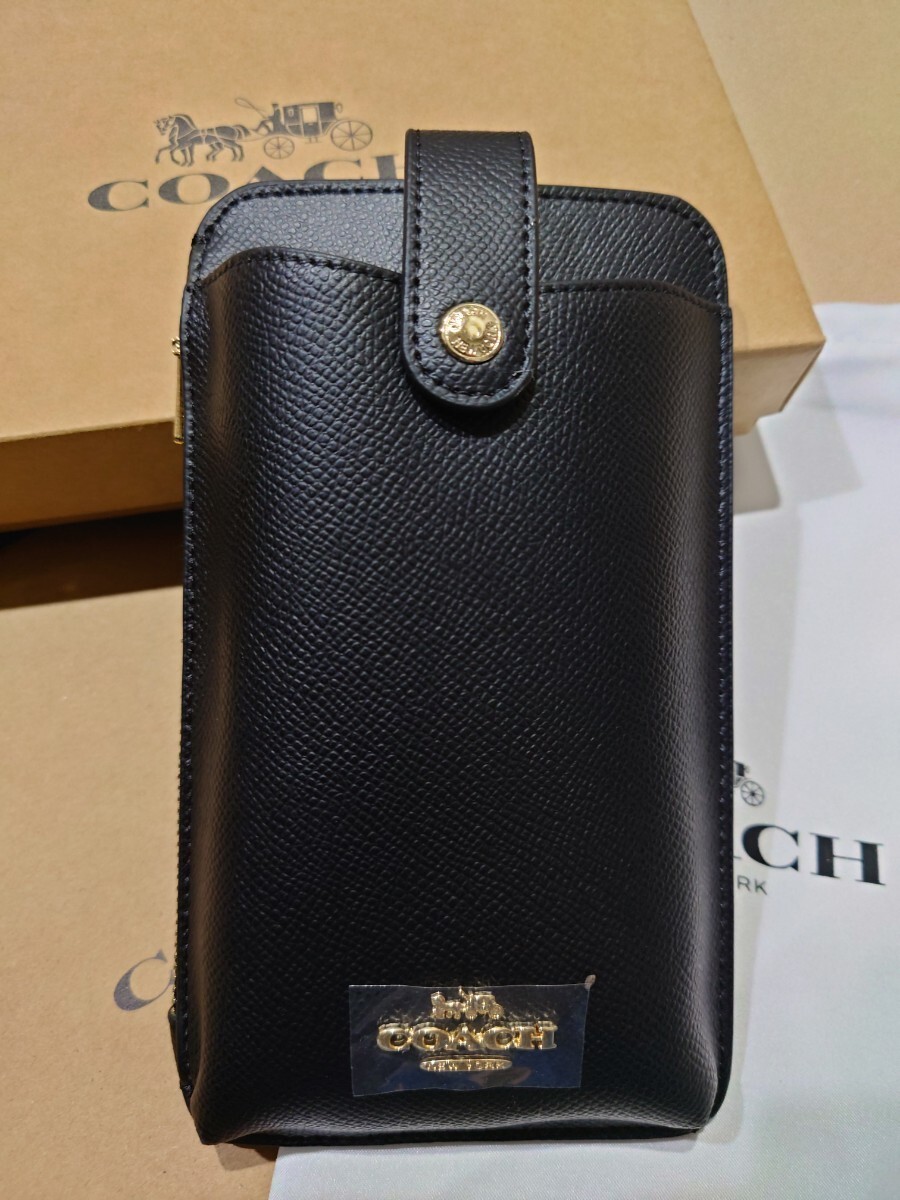 【1スタ】C-455 新品未使用 COACH スマホショルダー 並行輸入_画像2