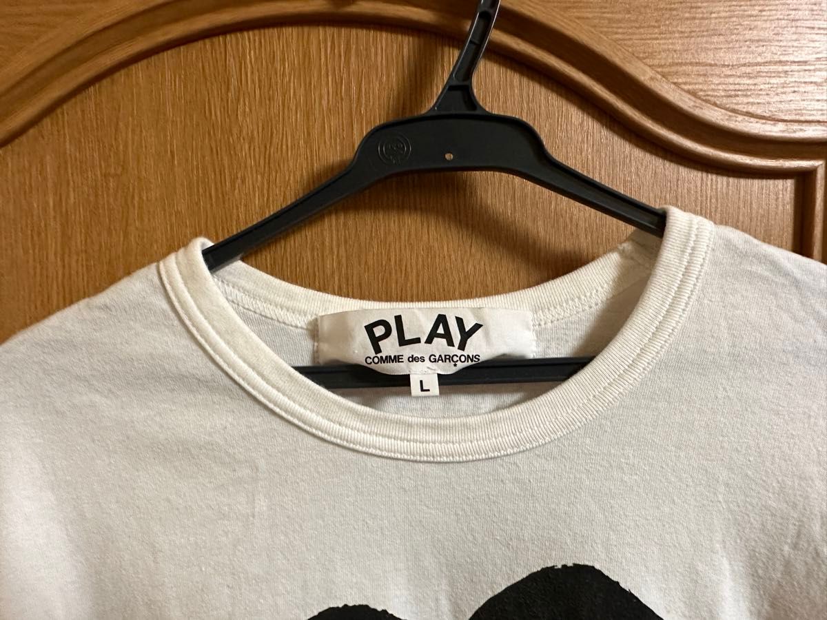 PLAY  COMME des GARCONS 白 コットン 