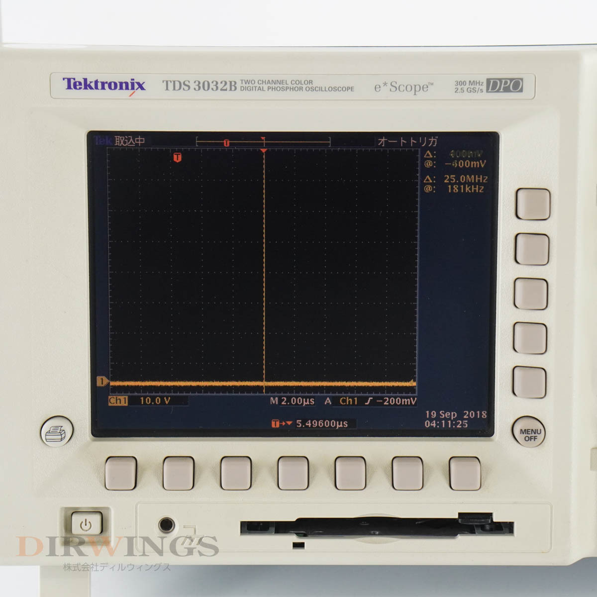 [JB] 保証なし TDS 3032B e*Scope TDS3032B Tektronix DIGITAL PHOSPHOR OSCILLOSCOPE 300MHz 2.5GS/s DPO テクトロニクス...[05711-0023]の画像5