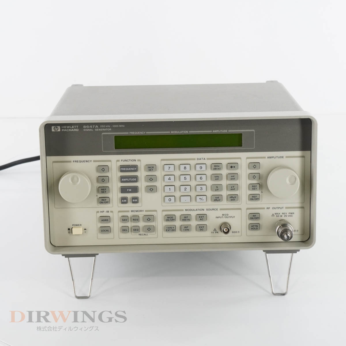 [DW] 8日保証 8647A hp 250kHz-1000MHz Agilent アジレント Keysight キーサイト SIGNAL GENERATOR シグナルジェネレーター...[05791-0661]_画像3