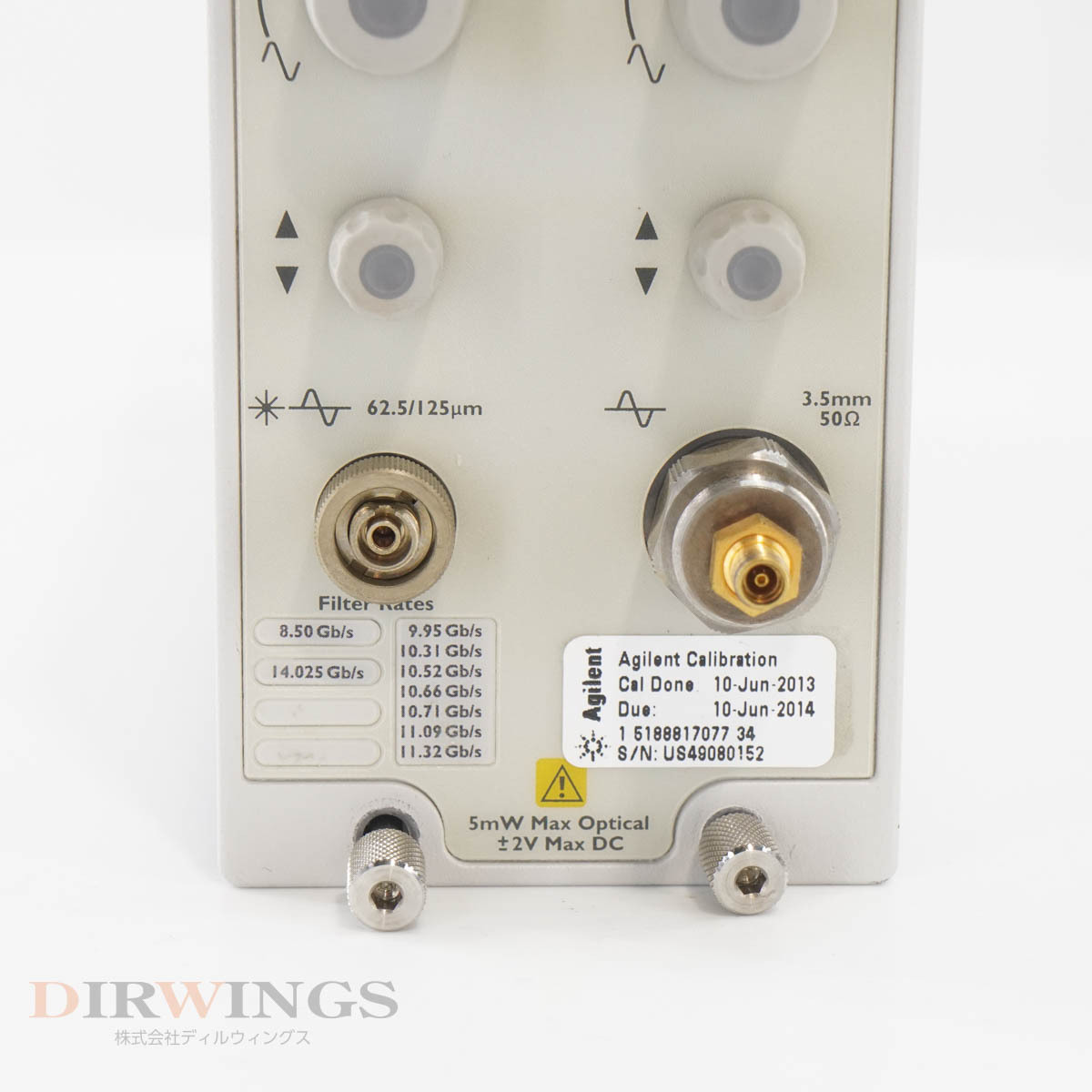 [DW] 8日保証 86105D ATO-77887 Agilent 750-1650nm hp Keysight Optical Electrical Module Oscilloscope OE Module 光/電...[05791-1434]の画像5