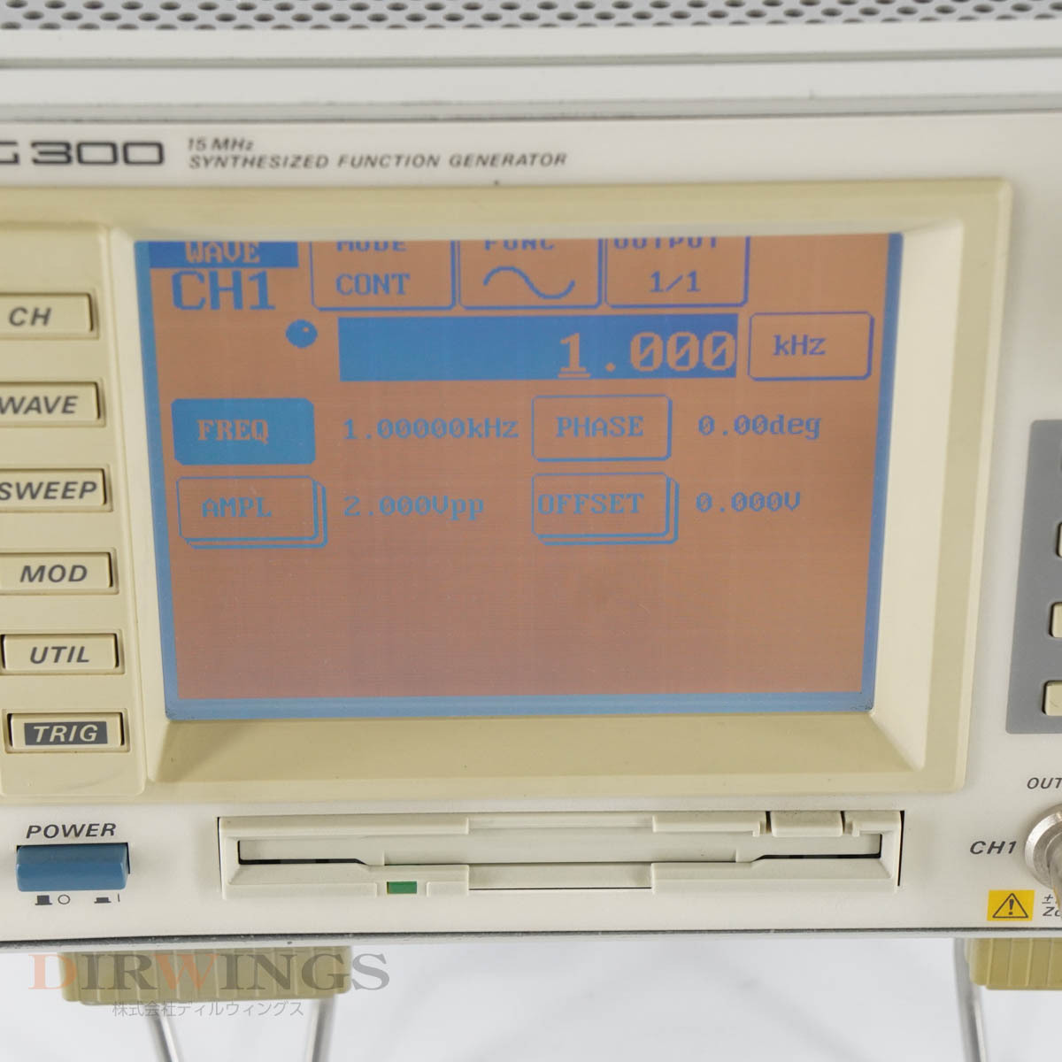 [JB] 保証なし FG300 706122-M YOKOGAWA SYNTHESIZED FUNCTION GENERATOR 15MHz 横河 シンセサイズドファンクションジェネ...[05830-0011]の画像5