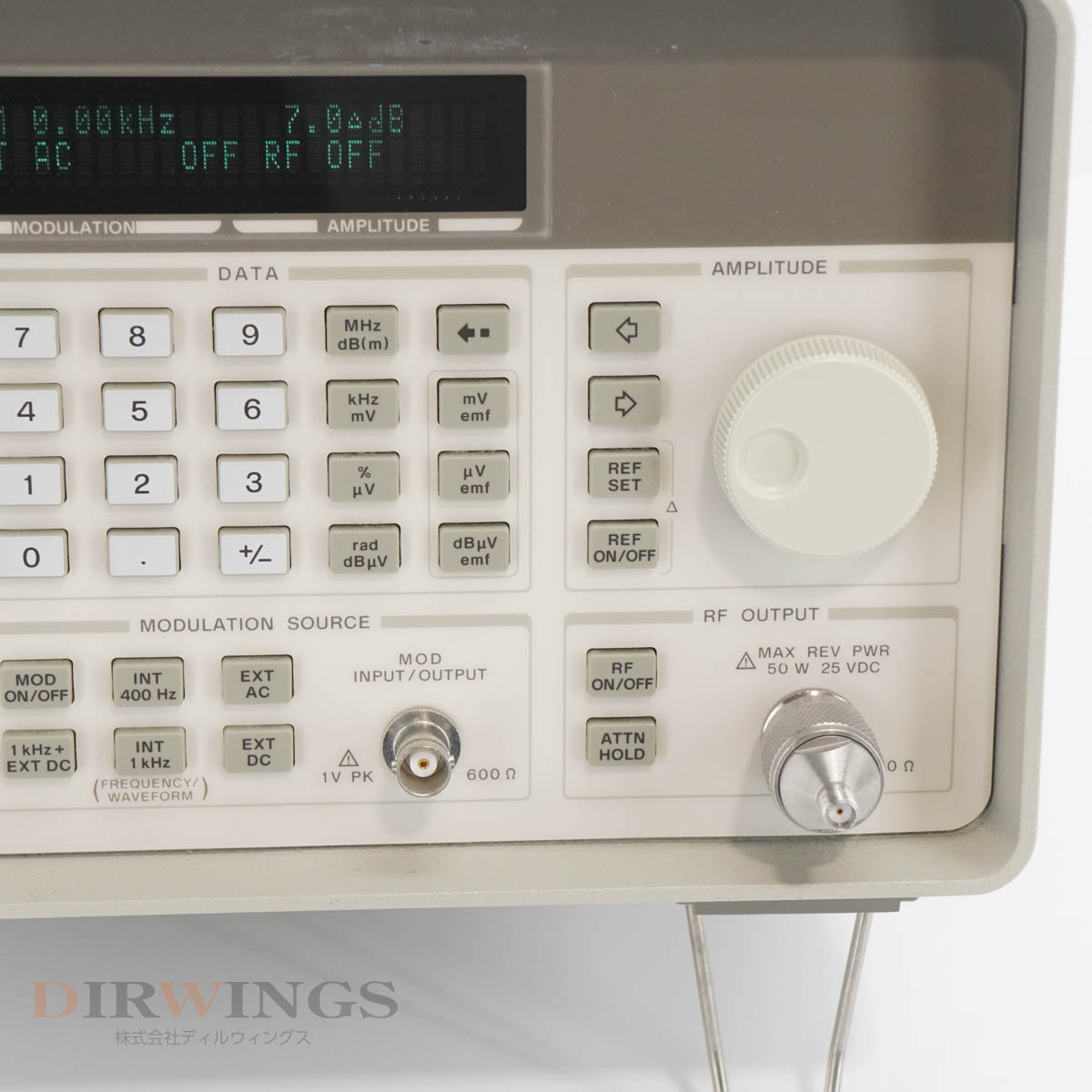 [DW] 8日保証 8648A ATO-16621 Agilent OPT 1E5 UK6 100kHz-1000MHz アジレント hp Keysight キーサイト SIGNAL GENERATOR...[05791-1419]の画像6