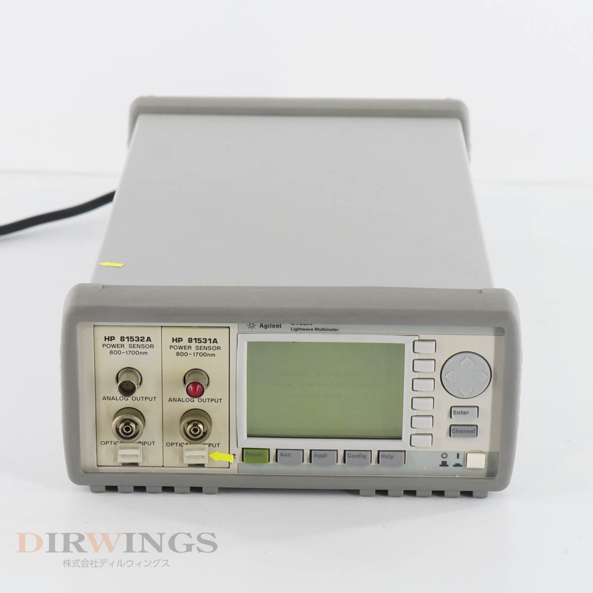 [DW] 8日保証 8163A Agilent 81532A 81531A アジレント hp Keysight キーサイト Lightwave Multimeter ライトウェーブマル...[05791-0502]_画像3