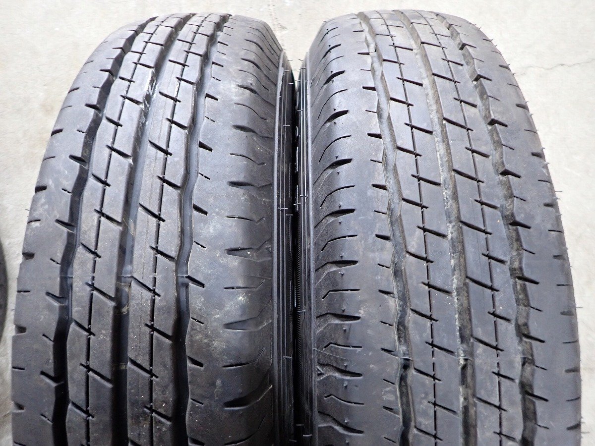 YS7762【送料無料155/80R14 88/86N】プロボックス サクシード 2023年製 中古夏タイヤセット ■14×5J 100-114.3/4H ET約40■_画像3