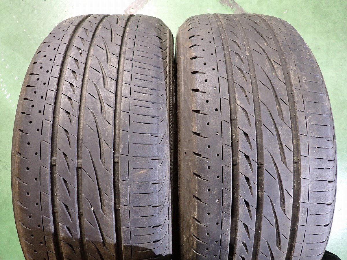 RK3475【送料無料225/50R18】2本 2023年製 ブリヂストン REGNO レグノ GRVⅡ GRV2 中古夏タイヤ エスティマ等に ≪即決≫の画像3