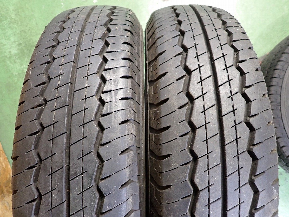 GM2943【送料無料165/80R14 97/95N】4本ダンロップ SP LT30A 2021年製 中古夏タイヤ ラジアルタイヤ ADバンなどへの画像5