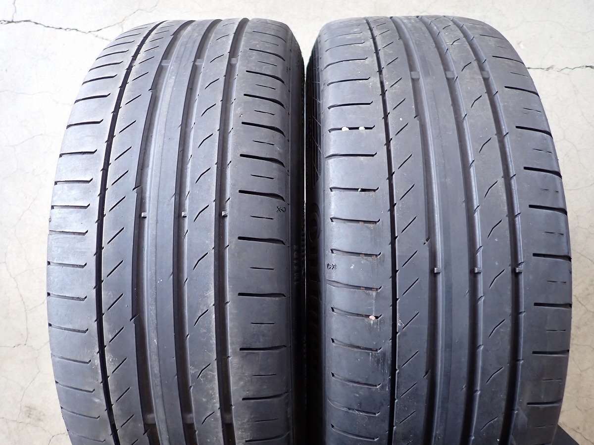 YS7974【送料無料195/45R17】WORK 戦 XS2 スイフト 2021年製 コンチネンタル 中古夏タイヤセット ■17×7J 100/4H ET45■の画像3