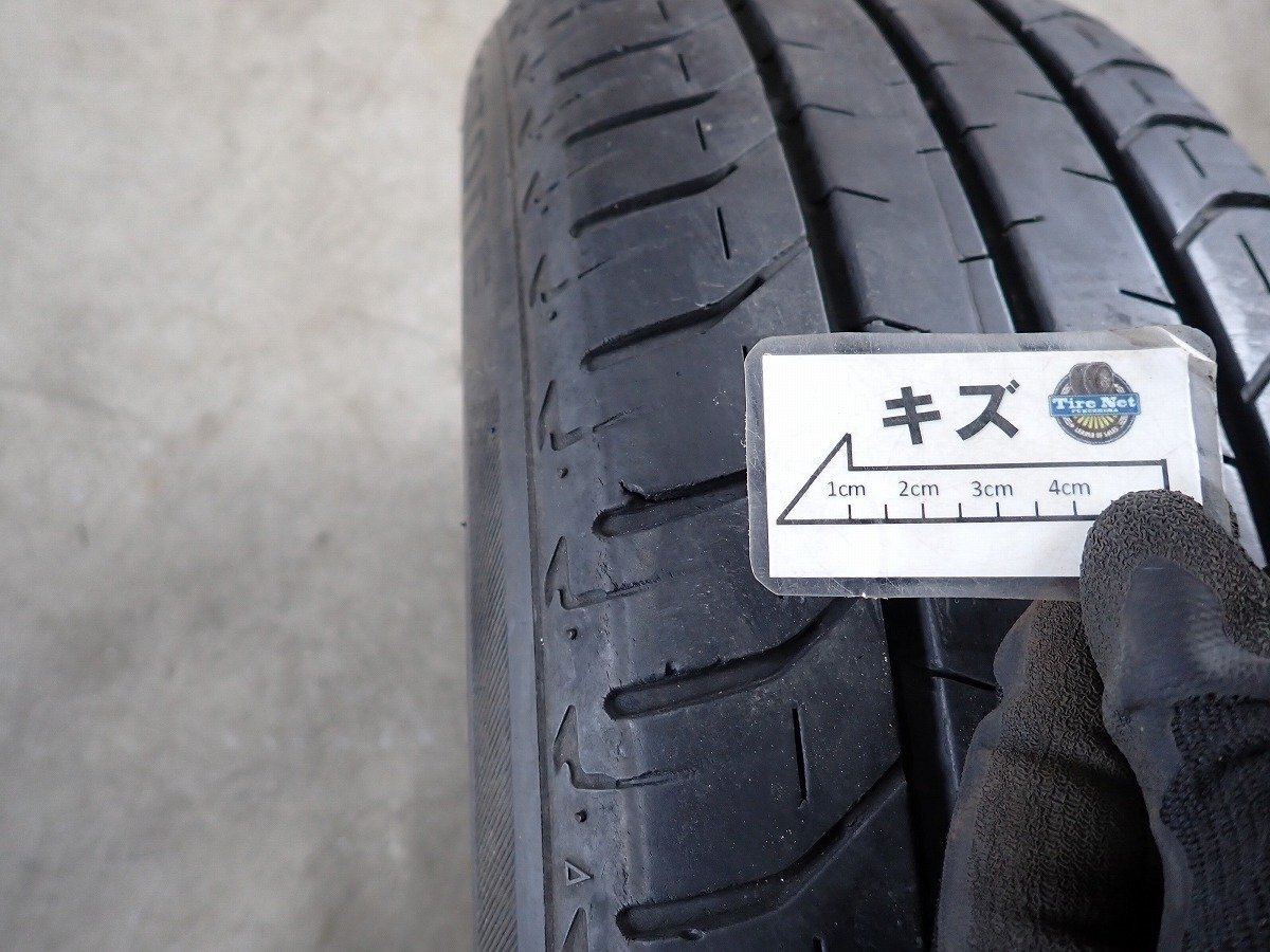 YS8210【送料無料185/60R15】アクア ヤリス ヴィッツ フィットなどに BS 中古夏タイヤアルミセット ▼15×6J 100/4H ET43▼_画像10