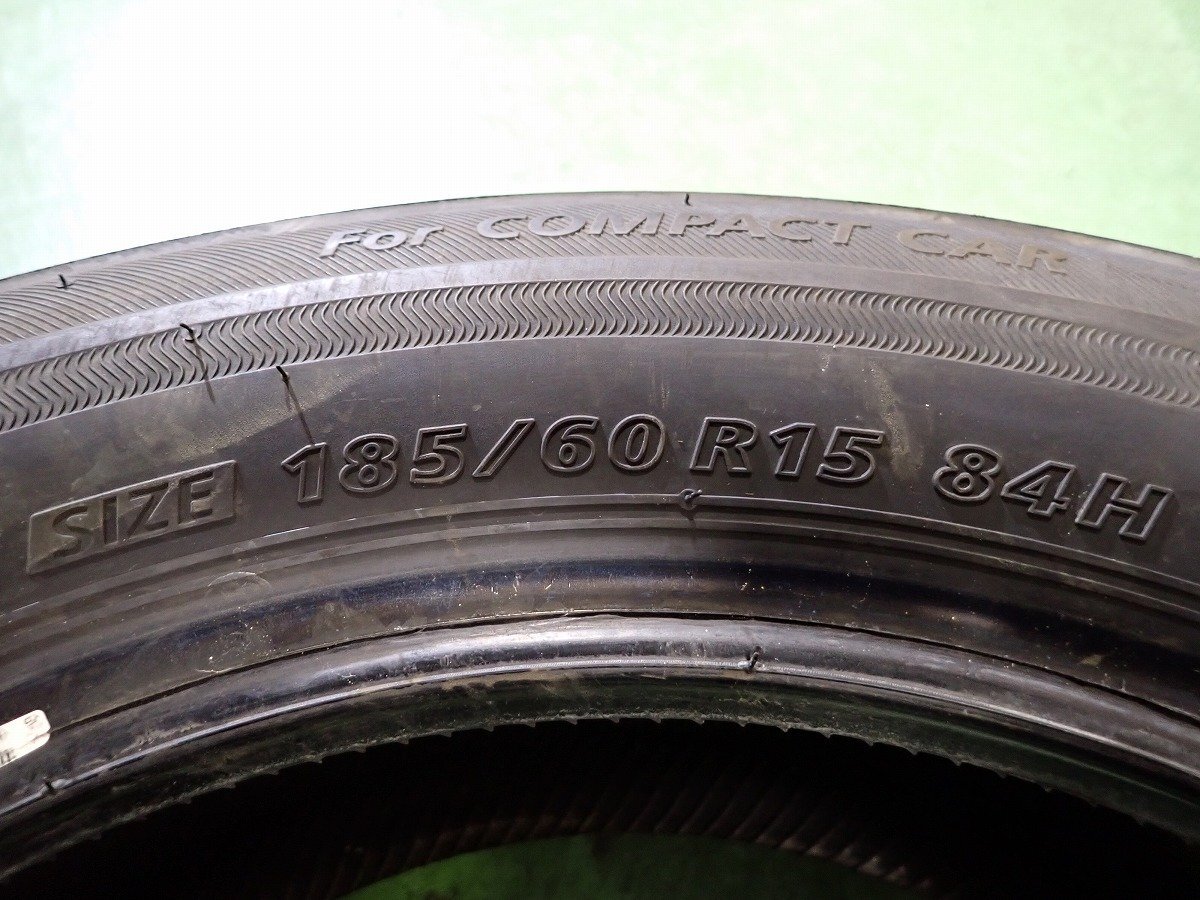 RK3616【送料無料185/60R15】2本 2021年製 ブリヂストン エコピア NH100C 中古夏タイヤ アクア ヤリス ヴィッツなどに ≪即決≫_画像6