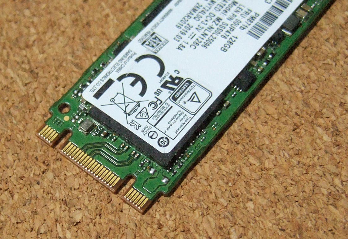 Samsung SSD M.2 2280 128GB 動作良好・中古品(2)_画像3